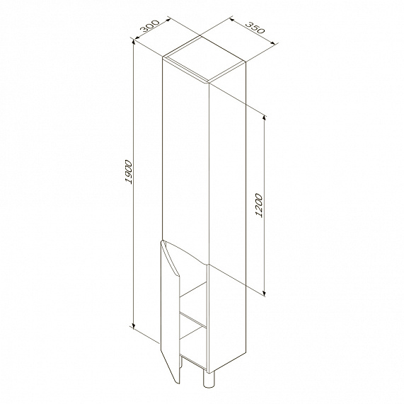 Мебель для ванной 65 AM.PM Like напольная, белый глянец напольная-3