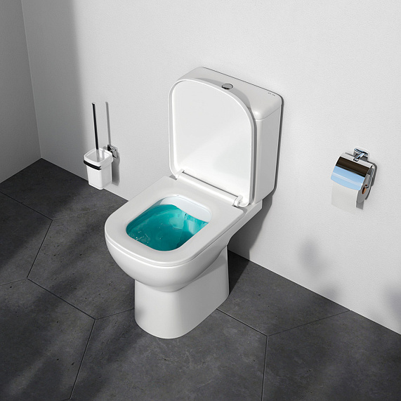 Унитаз напольный AM.PM Tetra C9T8608SC безободковый с сиденьем микролифт, белый-8