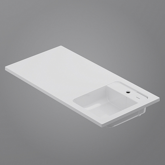 Раковина мебельная 100 AM.PM X-Joy M85AWPR1001WG над стиральной машиной, правая, белая-6