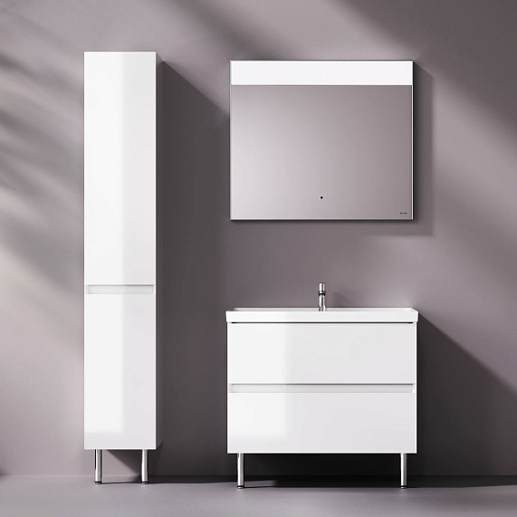 Тумба под раковину 80 AM.PM Above M9XFSX0802WG напольная, белая глянцевая-3