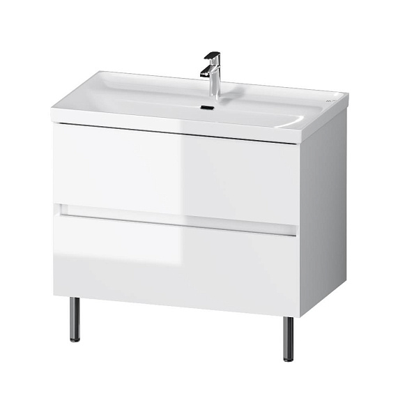 Тумба под раковину 80 AM.PM Above M9XFSX0802WG напольная, белая глянцевая-10