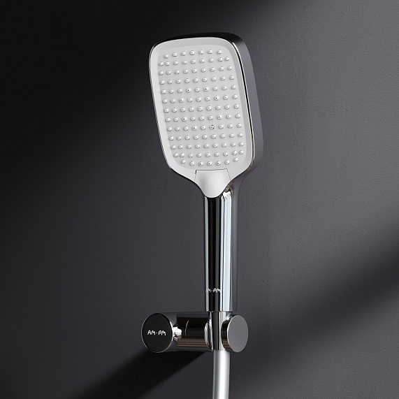 Душевой гарнитур AM.PM Func F0118F000 держатель, шланг, лейка 3 режима, хром-1
