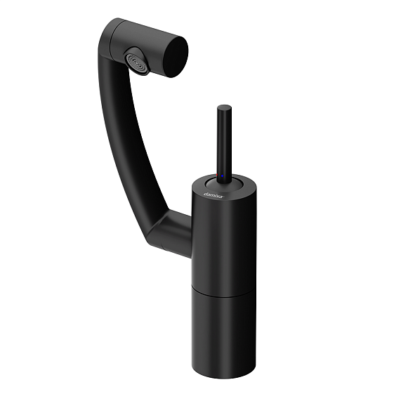 Смеситель для кухни Damixa Arc 290007364 3D с поворотным изливом, черный-2