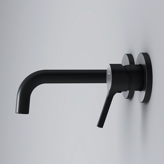 Смеситель для раковины (умывальника) AM.PM X-Joy S F85B72622 черный встраиваемый-3