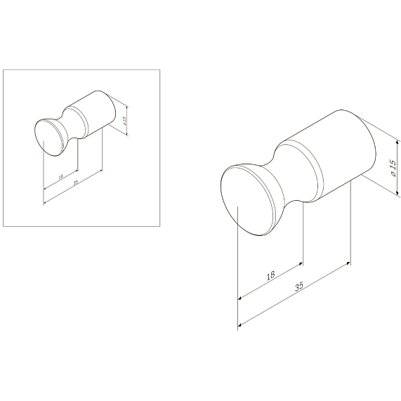 Крючок для полотенец AM.PM Sensation A3035500 хром-5