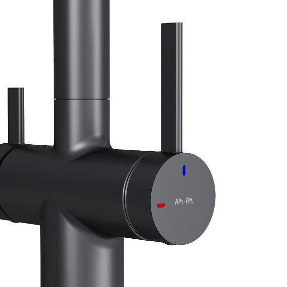 Смеситель для кухни AM.PM Func F8F07722 высокий с C-изливом с каналом для питьевой воды, черный-10