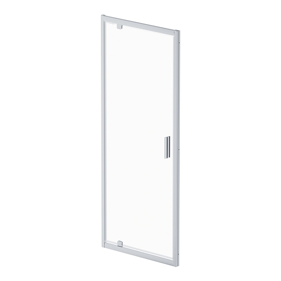 Душевая перегородка с дверью 80x195 AM.PM Gem W90G-80-1P-MT прозрачное стекло, профиль серебристый-5