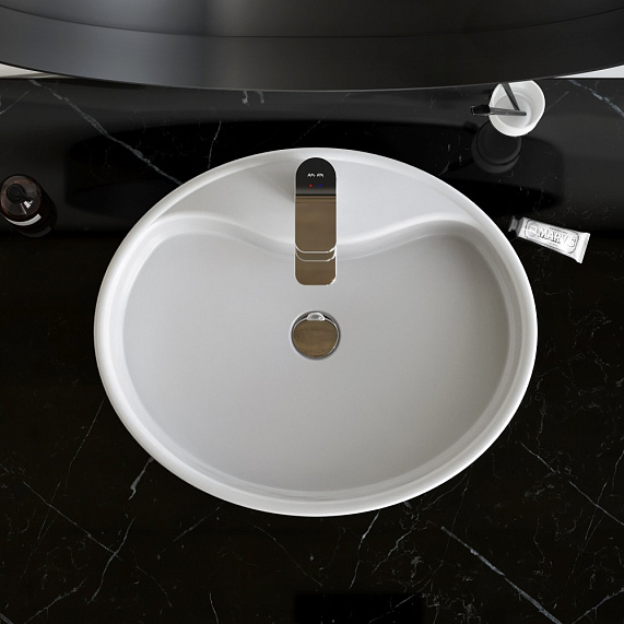 Раковина накладная 56 AM.PM Func M8FWCC20561WG белая-5