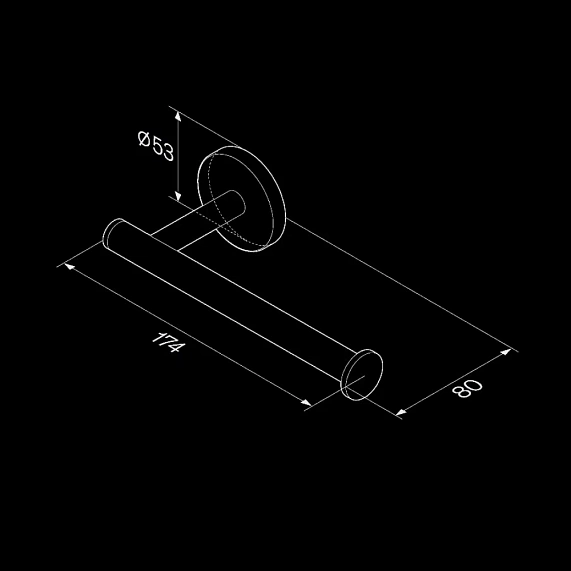 Держатель для туалетной бумаги настенный AM.PM X-Joy A85A34100 хром-7
