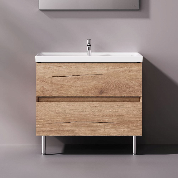 Тумба с раковиной 80 AM.PM Above M9X-FSX0802OF-WCC0800WG напольная,под дерево