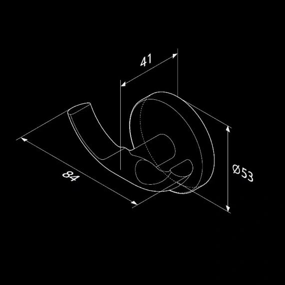 Крючок для полотенец двойной AM.PM X-Joy A85A35600 хром-7