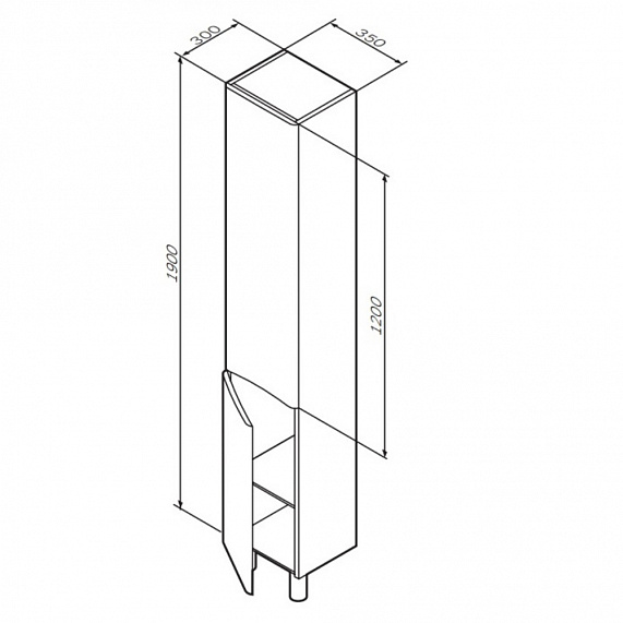 Мебель для ванной 65 AM.PM Like напольная, белый глянец напольная-3