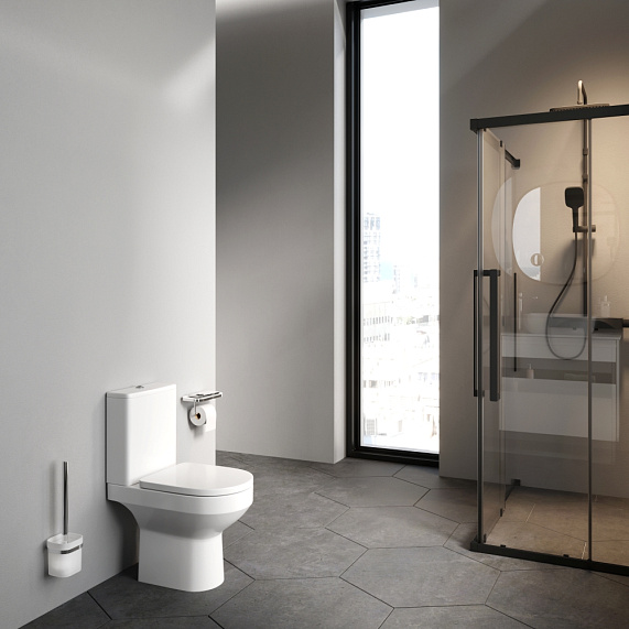 Унитаз напольный AM.PM Spirit 2.0 C708600WH безободковый (2 варианта сиденья), белый-1