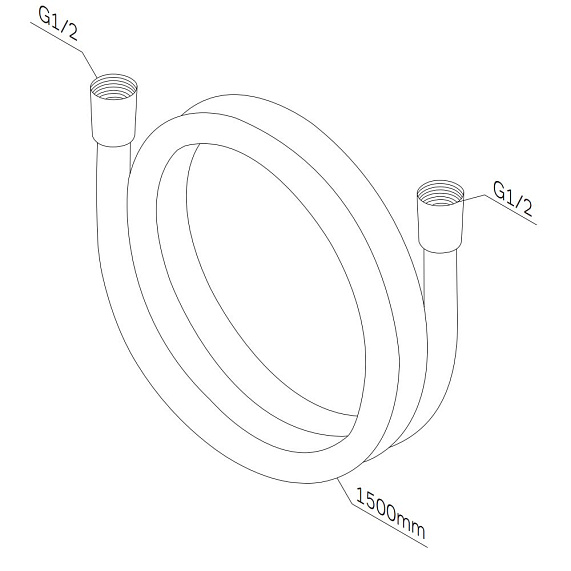 Шланг для душа 1500 AM.PM F0415B22 черный-2