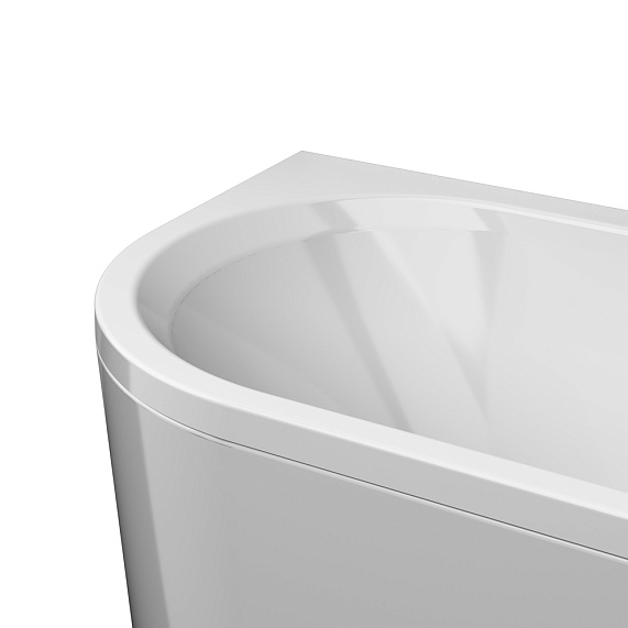 Ванна акриловая 170x70 AM.PM X-Joy W94A-170R70W-ARP ассиметричная с каркасом и панелью, белая глянцевая-6