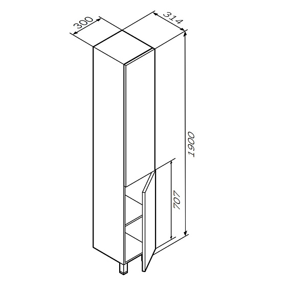 Мебель для ванной 75 AM.PM Gem напольная, белый глянец напольная-4
