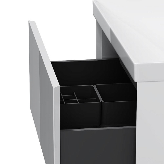 Тумба под раковину 60 AM.PM Above M9XFSX0602WG напольная, белая глянцевая-8